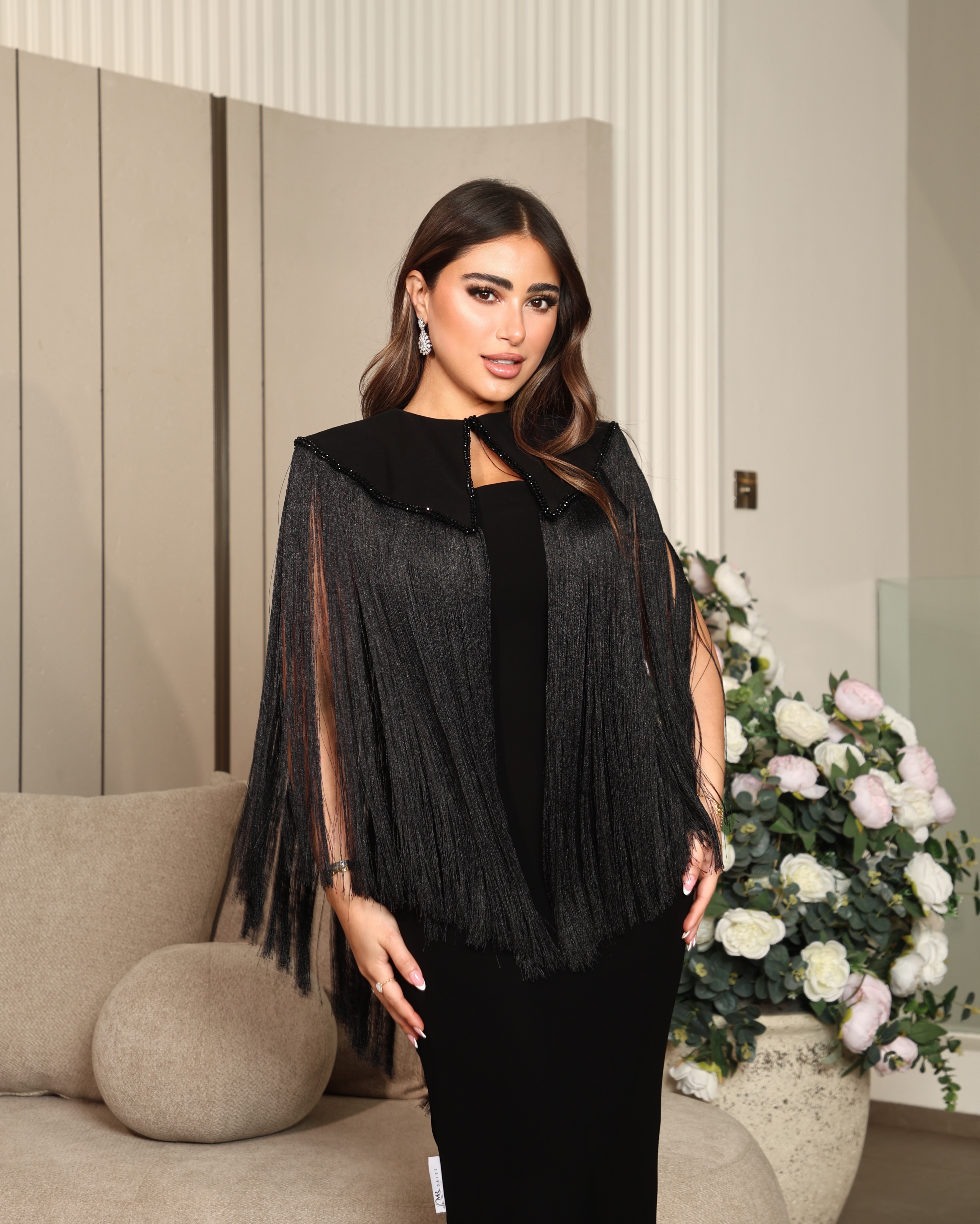 Fringed Cape Dress